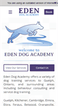 Mobile Screenshot of edendogacademy.com