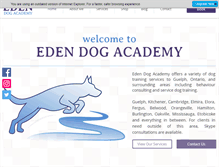 Tablet Screenshot of edendogacademy.com